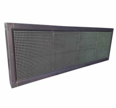 Επιγραφή Led 136x40 Διπλής Όψης Εξωτερική Κίτρινη USB